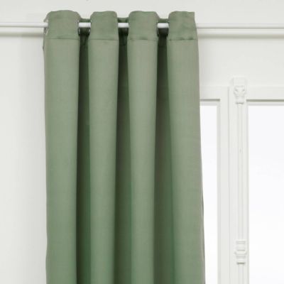 Rideau occultant "Odelie" vert céladon 140x260cm - Atmosphera