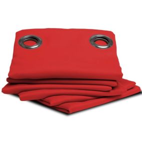 Rideau Occultant Oeillet Rouge - No 140 x 260 (LxH)