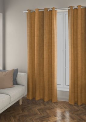 Rideau occultant Ornami thermique Tundra L.240 x l.140 cm jaune