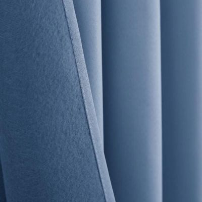 Rideau occultant phonique et thermique doublé polaire "Arctique" Bleuet