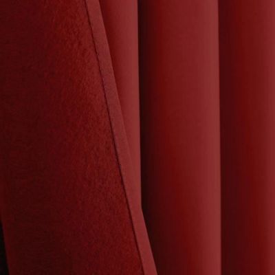 Rideau occultant phonique et thermique doublé polaire "Arctique" Cerise