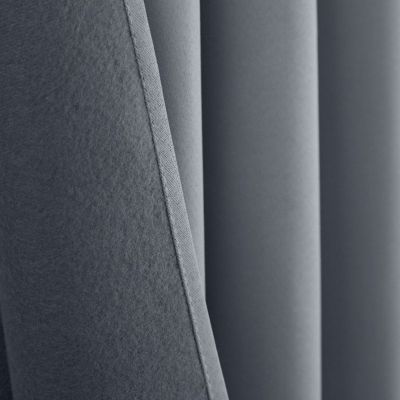 Rideau occultant phonique et thermique doublé polaire "Arctique" Granite