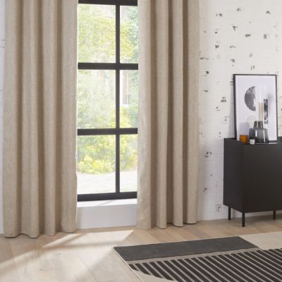 Rideau occultant "Pio" beige 140x260cm - Atmosphera Créateur d'intérieur