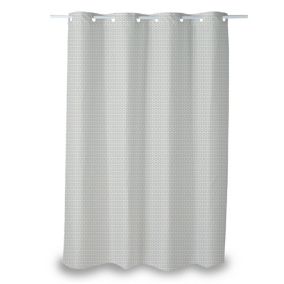 Rideau occultant polyester design gris L.260 x l.140 cm