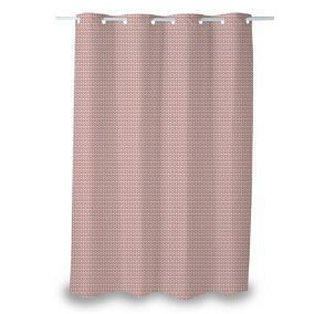 Rideau occultant polyester design rose L.260 x l.140 cm