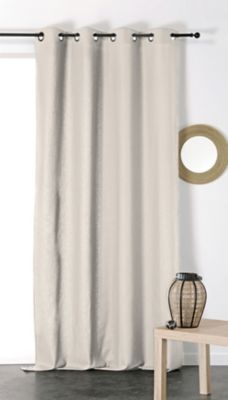 Rideau occultant thermique Boreal Linder beige L.280 x L.140 cm