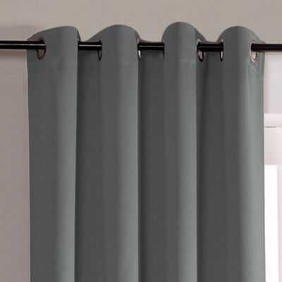Rideau occultant pour chambre et salon (140x260 cm - Gris souris)