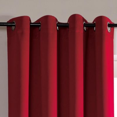Rideau occultant pour chambre et salon (140x260 cm - Rouge)