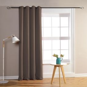 Rideau occultant pour chambre et salon (140x260 cm - Taupe)