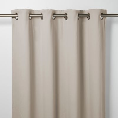 Rideau occultant thermique à œillets Vestris beige serenity l.140 x H.260cm GoodHome