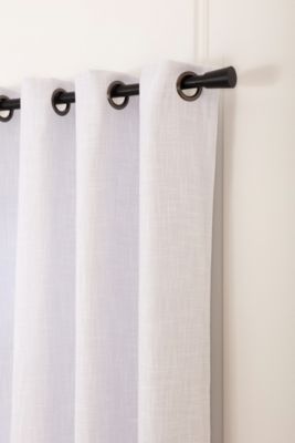 Lot De 2 Rideaux Occultants Unis Blancs - 140x260 Cm, Polyester Double Couche, Neufs