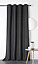 Rideau occultant thermique Boreal Linder anthracite L.280 x l.140 cm