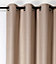 Rideau occultant thermique Boreal Linder beige L.260 x l.140 cm