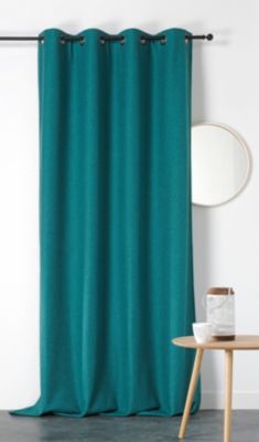 Rideau occultant thermique Boreal Linder bleu L.260 x l.140 cm