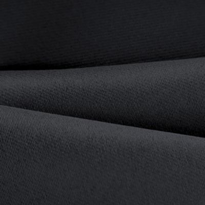 Rideau Occultant Thermique à œillets 140x240cm prêt à poser satiné, Noir