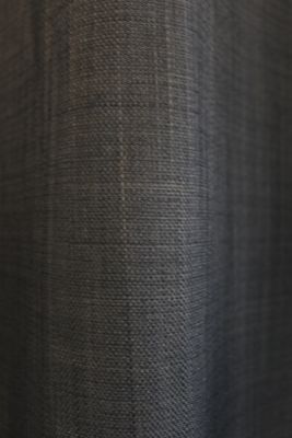 Rideau occultant thermique Tundra Ornami noir l.140 x h.240 cm