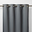 Rideau occultant thermique Vestris GoodHome gris foncé L.260 x l.140 cm