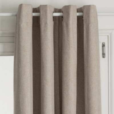 Rideau occultant total avec couche d'enduit (140x260 cm - Beige)