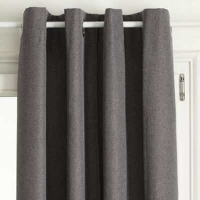 Rideau occultant total avec couche d'enduit (140x260 cm - Gris)