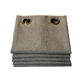 Rideau occultant total Gris Taupe 135 x 260