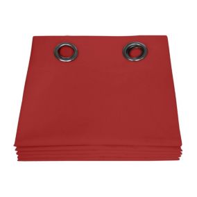 Rideau Occultant Total Oeillet Rouge MC310 135 x 250 (LxH)