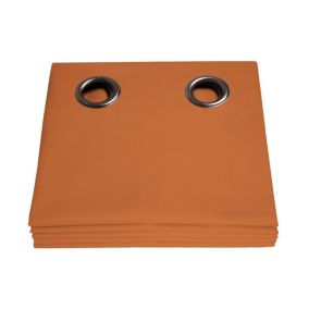 Rideau occultant total Orange Rouille 135 x 260