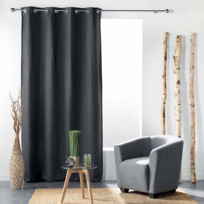 Rideau Occultant "Tramina" 135x240cm Anthracite