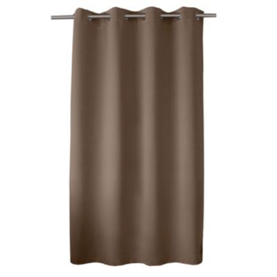 Rideau occultant uni avec 8 œillets (140x180 cm - Taupe)