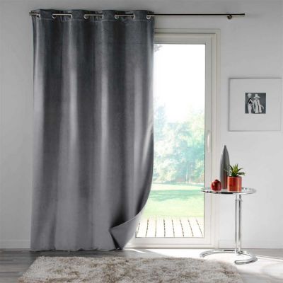 Rideau Occultant "Velounight" 135x260cm Gris