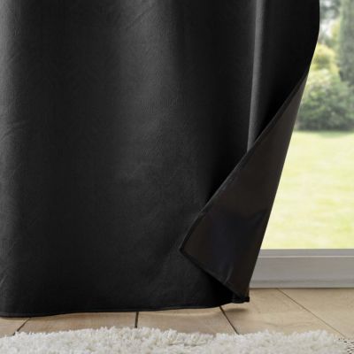 Rideau Occultant Velours "Shadow" 140x260cm Noir