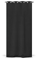 Rideau occultant Ves noir l.140 x H.240 cm