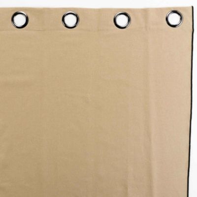 Rideau à oeillets 140 x 240 cm coton recyclé Mistraline Beige