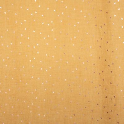 Rideau à oeillets Berlingot - jaune moutarde 140x250 cm - Atmosphera