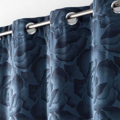 Rideau à oeillets "Rosalina" 140x260cm Bleu Navy