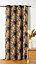 Rideau perruche en polyester Linder L.140 x H.260 cm jaune moutarde