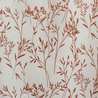 Rideau print végétales (140x240 cm - Terracotta)