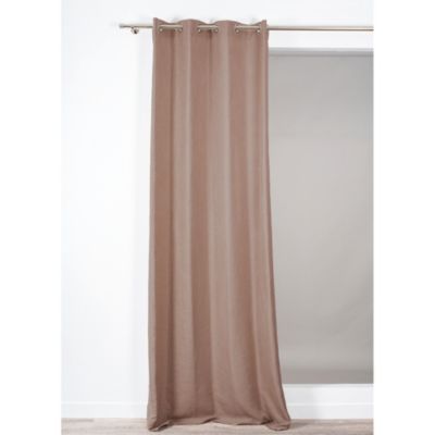Rideau tamisant à œillets Alan beige nude l.140 x H.260cm Rocle