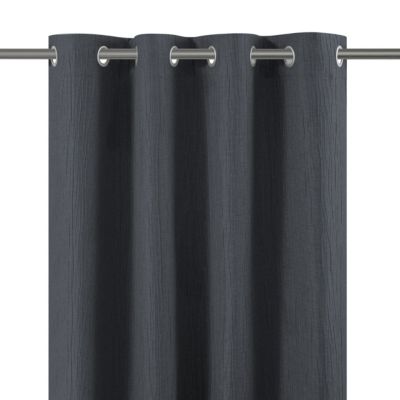Rideau tamisant à œillets effet froissé Castellano gris anthracite l ...