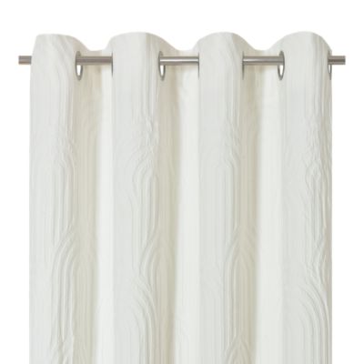 Rideau tamisant à œillets effet gauffré Sikar imprimés arches blanc l ...