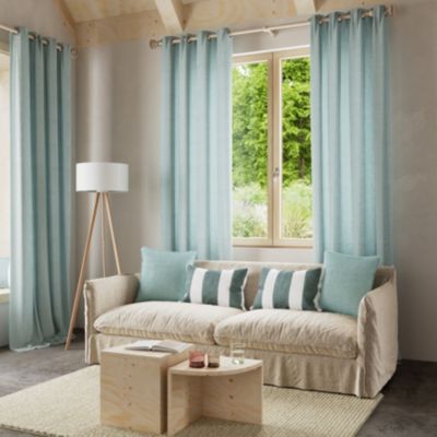 Rideau uni & tamisant en gaze de coton | Home Maison