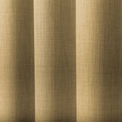 Rideau tamisant à œillets effet tissé Novan jaune l.140 x H.260cm GoodHome
