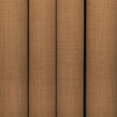 Rideau tamisant à œillets effet tissé Novan marron camel l.140 x H.260cm GoodHome