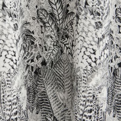 Rideau tamisant à œillets Mokau noir l.140 x H.260cm GoodHome