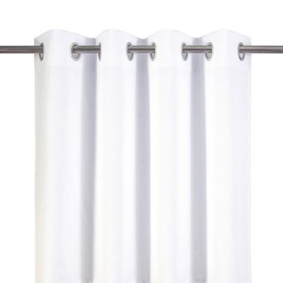 Rideau tamisant à oeillets Novan blanc l.140 x H.260 cm GoodHome