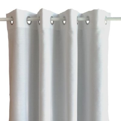 Rideau tamisant à oeillets Novan blanc l.140 x H.260 cm GoodHome