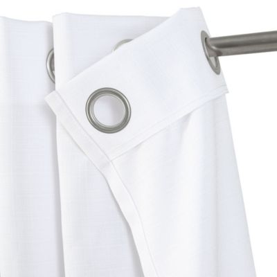 Rideau tamisant à oeillets Novan blanc l.140 x H.260 cm GoodHome