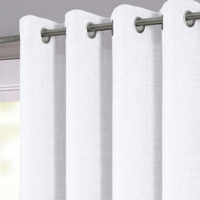 Rideau tamisant à oeillets Novan blanc l.140 x H.260 cm GoodHome