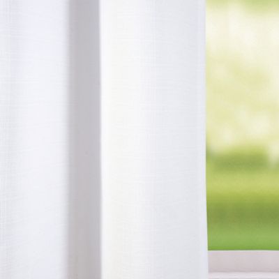 Rideau tamisant à oeillets Novan blanc l.140 x H.260 cm GoodHome
