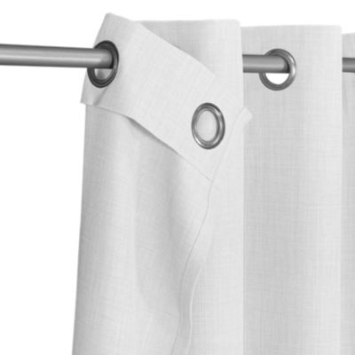Rideau tamisant à oeillets Novan blanc l.140 x H.260 cm GoodHome