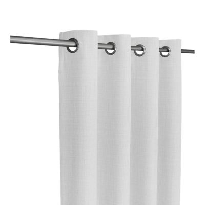 Rideau tamisant à oeillets Novan blanc l.140 x H.260 cm GoodHome